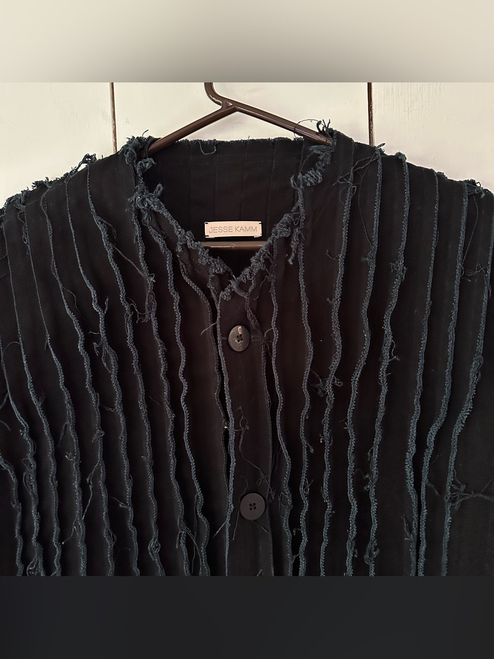 Jesse Kamm Baleen Vest Black Sz XS-S Oversized NWT - Picture 5 of 13